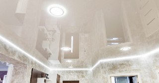 Натяжной ПВХ потолок Глазов, цена от 2079 руб.